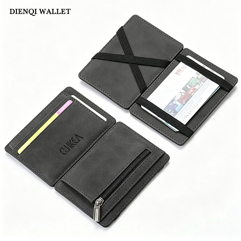 Card Holder Slim Case - Cartera Mágica de Cuero PU para