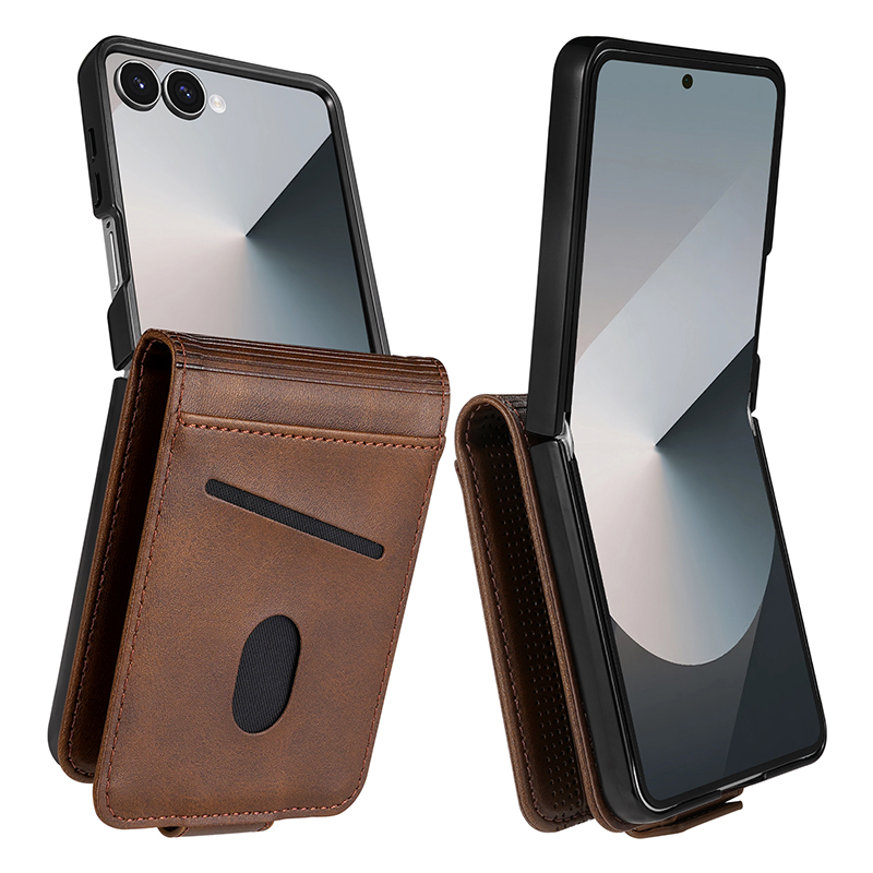 Card Holder Slim Case - Funda de cuero con ranuras para