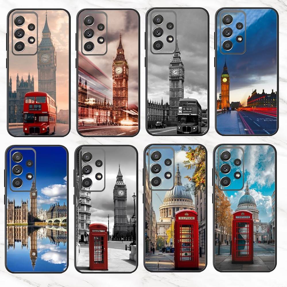 Phone Cases London - L-London Bus Inglaterra Big Ben funda