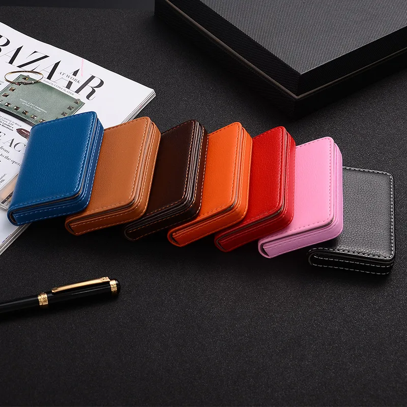 Tarjetero de Cuero PU 2026 con - Card Holder Slim Case reseña y precio