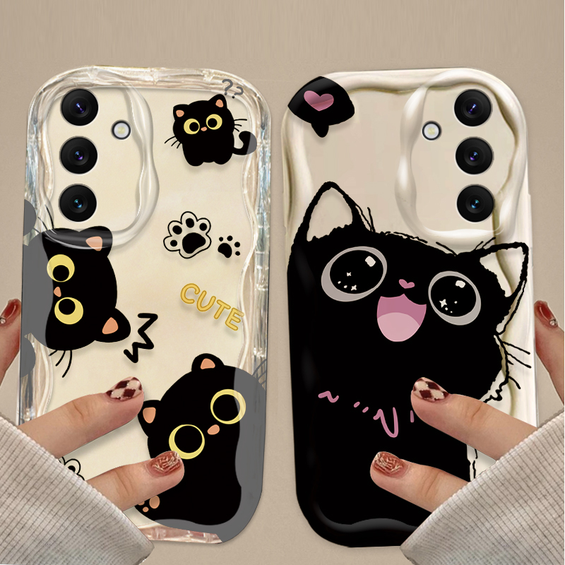 Funda bonita de gato negro con - Phone Cases Samsung A14 reseña y precio