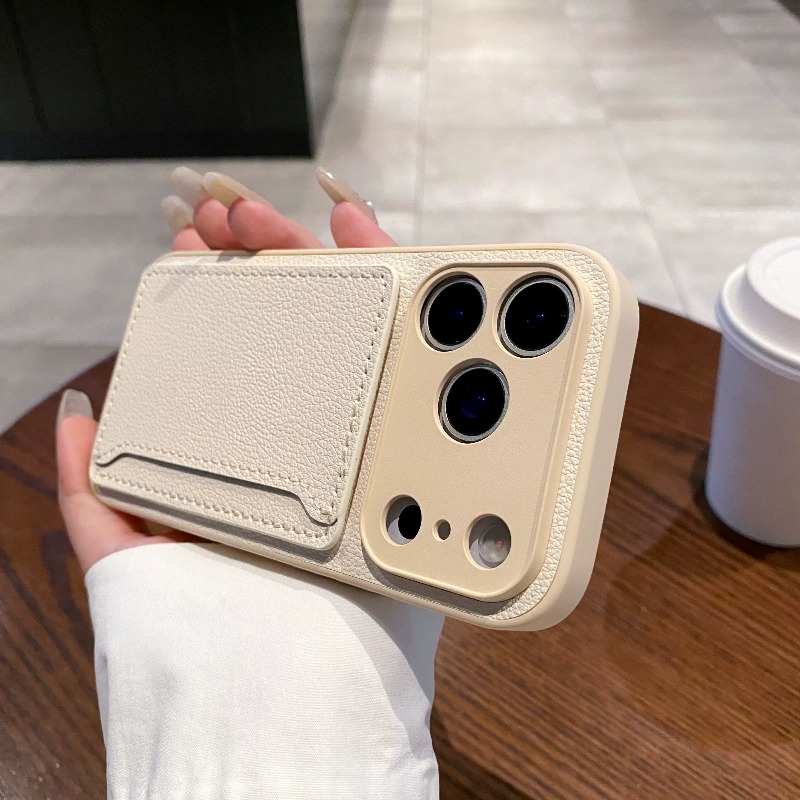 Funda de cuero PU para teléfon - Card Holder Slim Case reseña y precio