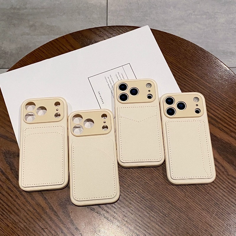 Funda de cuero PU para teléfon - Card Holder Slim Case reseña y precio