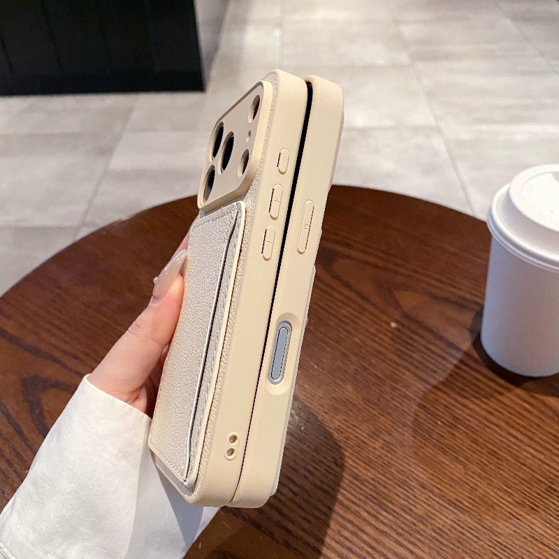 Funda de cuero PU para teléfon - Card Holder Slim Case reseña y precio