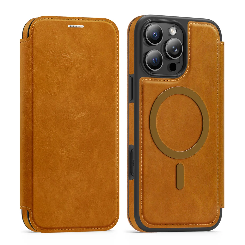 Funda de cuero con tapa magnét - Card Holder Slim Case reseña y precio
