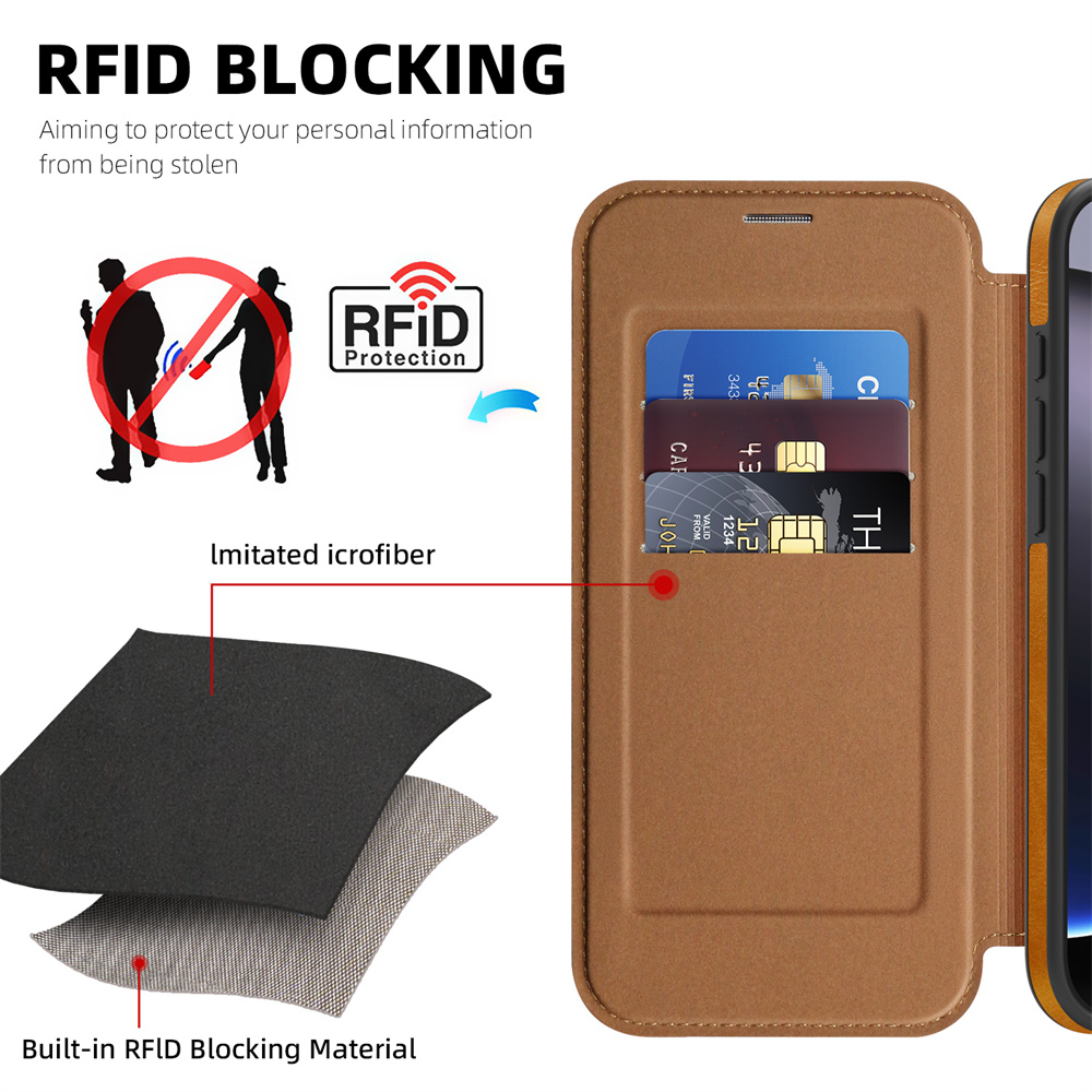 Funda de cuero con tapa magnét - Card Holder Slim Case reseña y precio