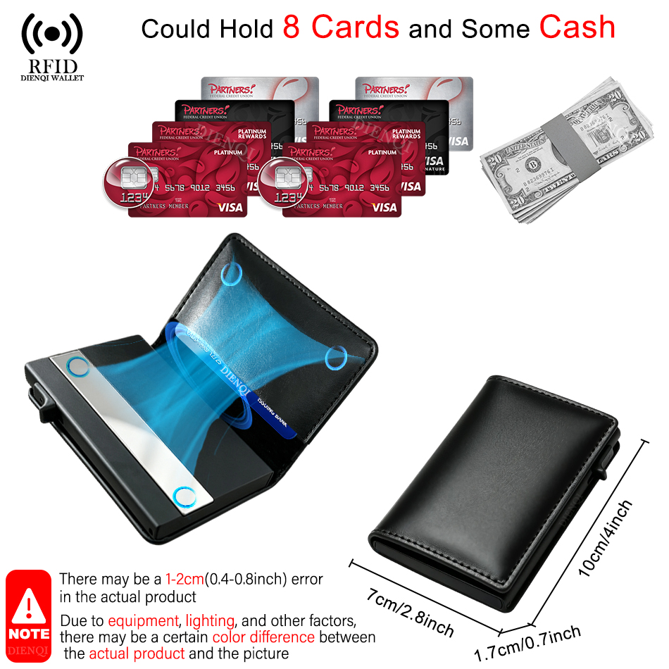 Cartera de lujo para hombre co - Card Holder Slim Case reseña y precio